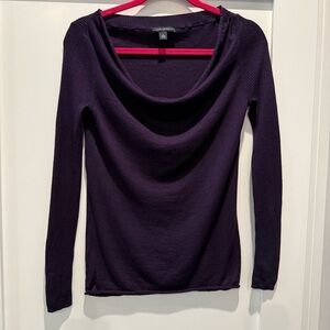 Banana Republic Purple Cowl Neck Sweater